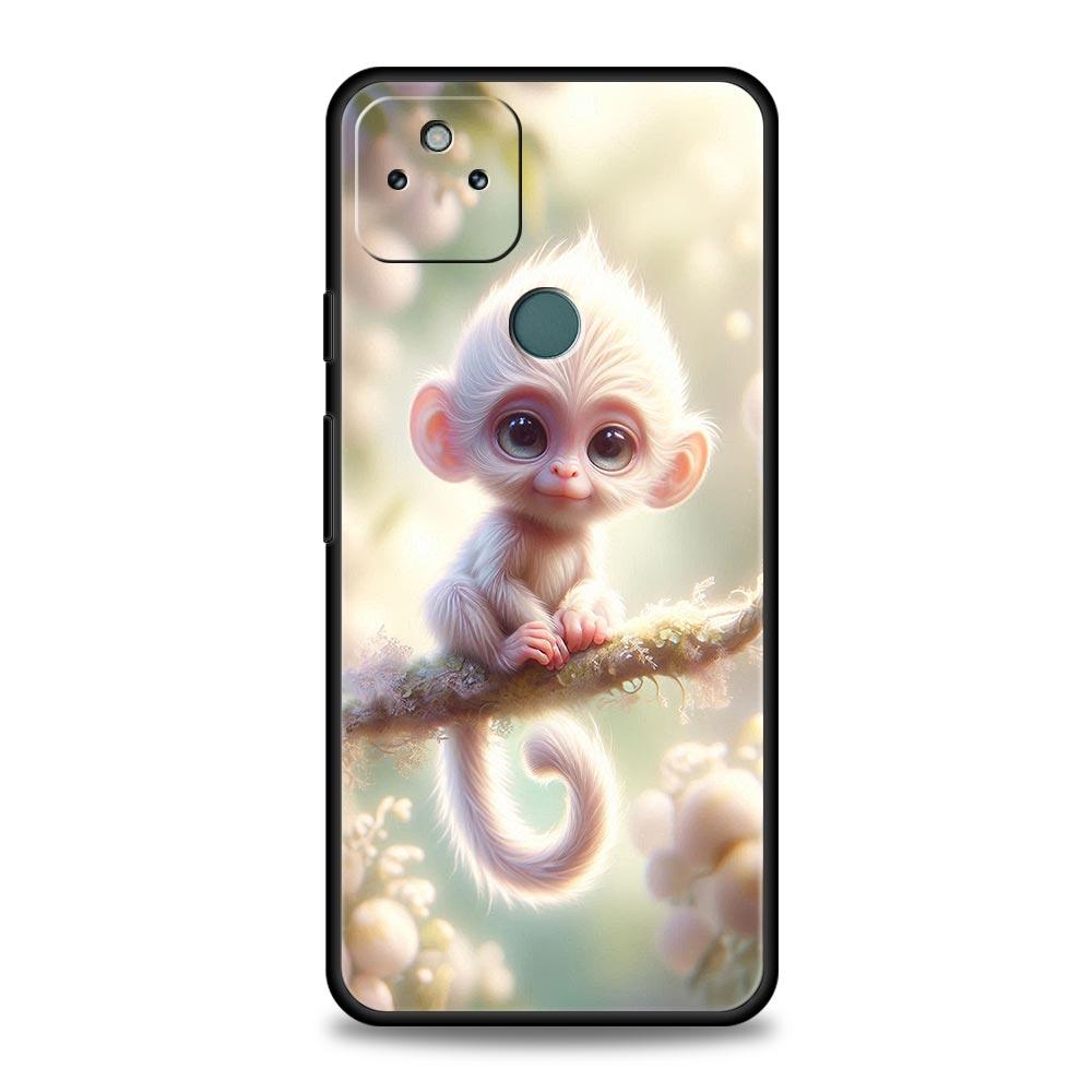 Monkey And Banana Phone Case Cover for Google Pixel 10 9 8 7 6 9A 8A 7A 6A Pro Shockproof Soft TPU 10 Pro XL Shell Fundas Capas