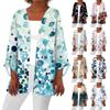 Women's Casual Fashion Printed Lightweight Mid-length Jacket Cardigan