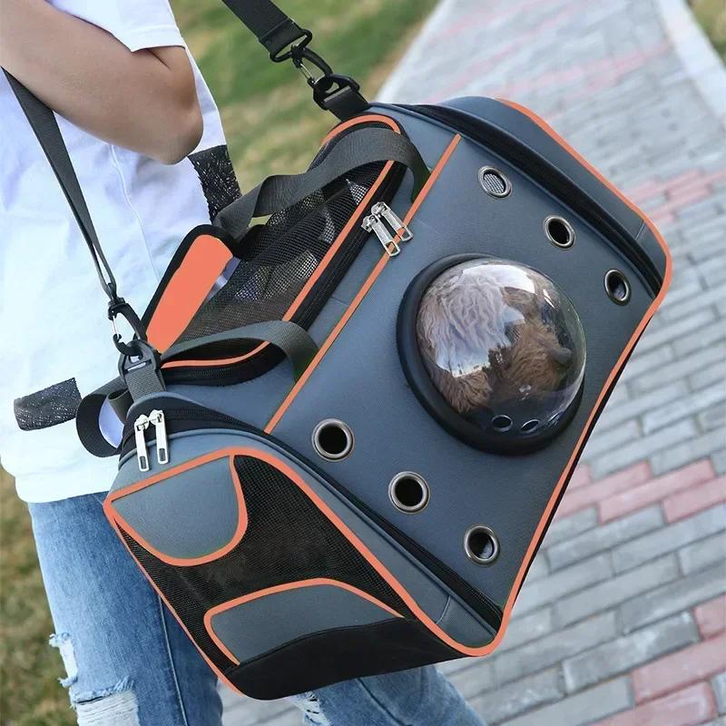 Cat Dogs Handbag Crossbody Bag Breathable Large Capacity Cats Small Pet Dogs Slings Backpack Dog Carrier Bag Pet Outing Portable