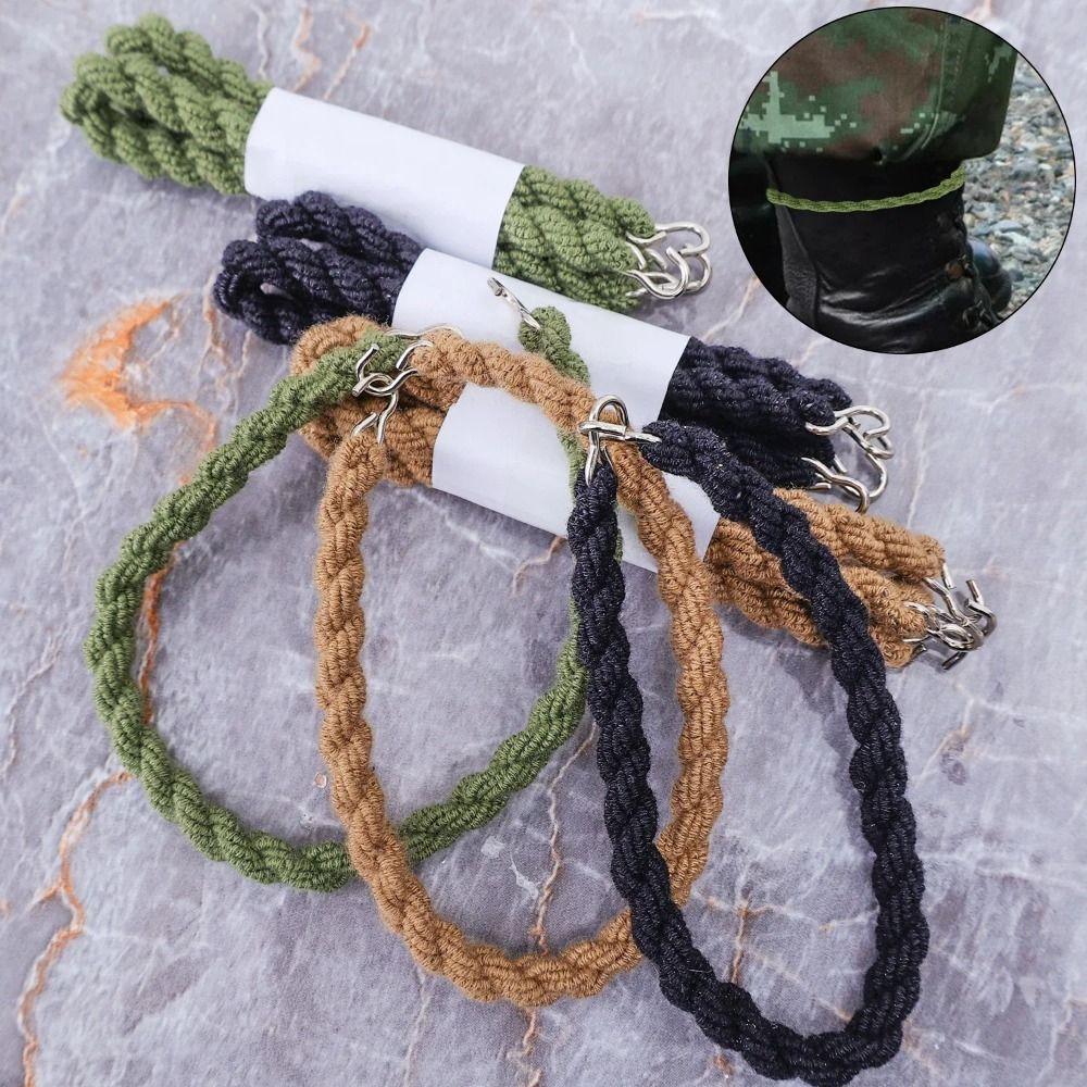 2Pcs Black Green Khaki Leggings Elastic Rope Polyester Riding Boot Rubber Band Outdoor Hiking