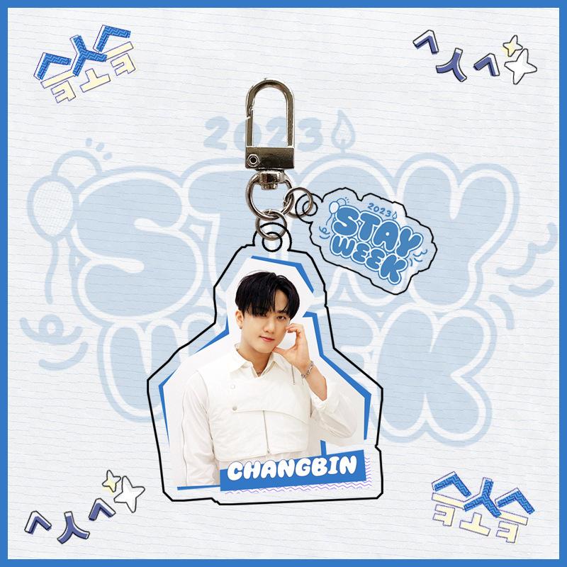 Stray Kids Акриловый брелок STAY Week Bang Chan Lee Know Changbin Hyunjin Han Felix Seungmin IN Фан-мерч K-pop Брелок для сумки