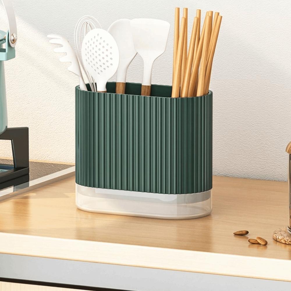 Space Saving Spoon Fork Storage Box Multi-functional Utensil Organizer Chopstick Holder Countertop