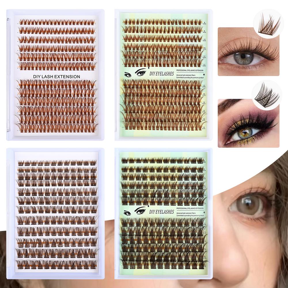 Soft Fluffy Segmented Eyelashes Single Cluster DIY Grafting Eyelashes Women's Beauty