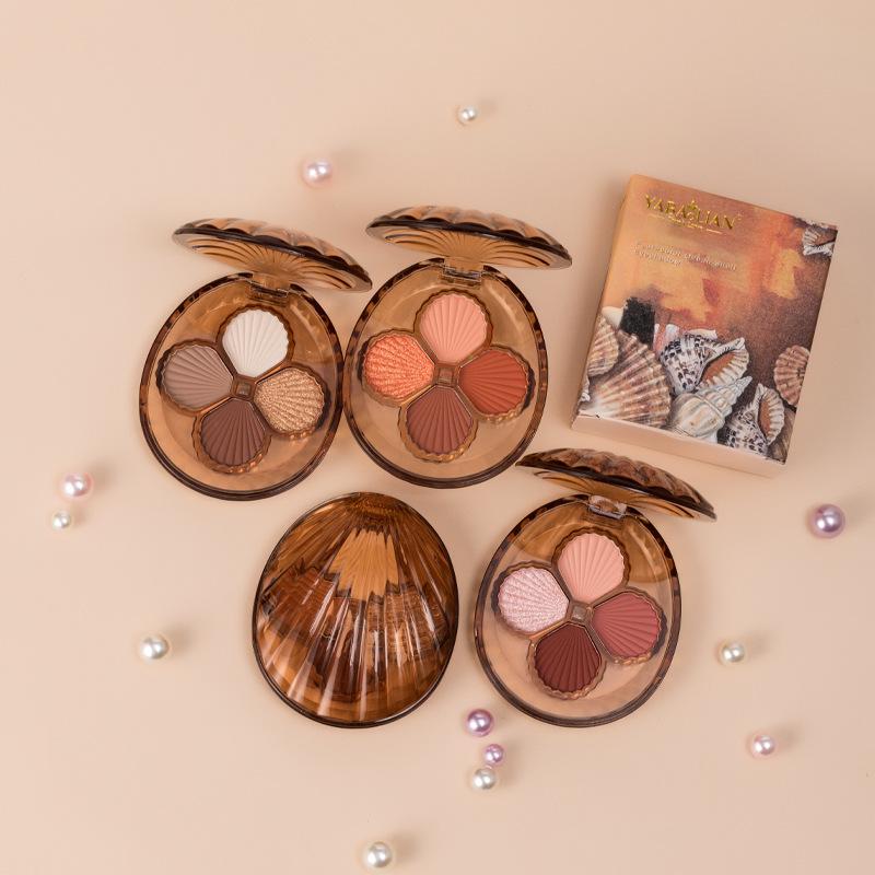 The Shell Eye Shadow Quad Is Durable, Delicate and Easy To Faint. Students and Girls Create Attractive Eye Makeup