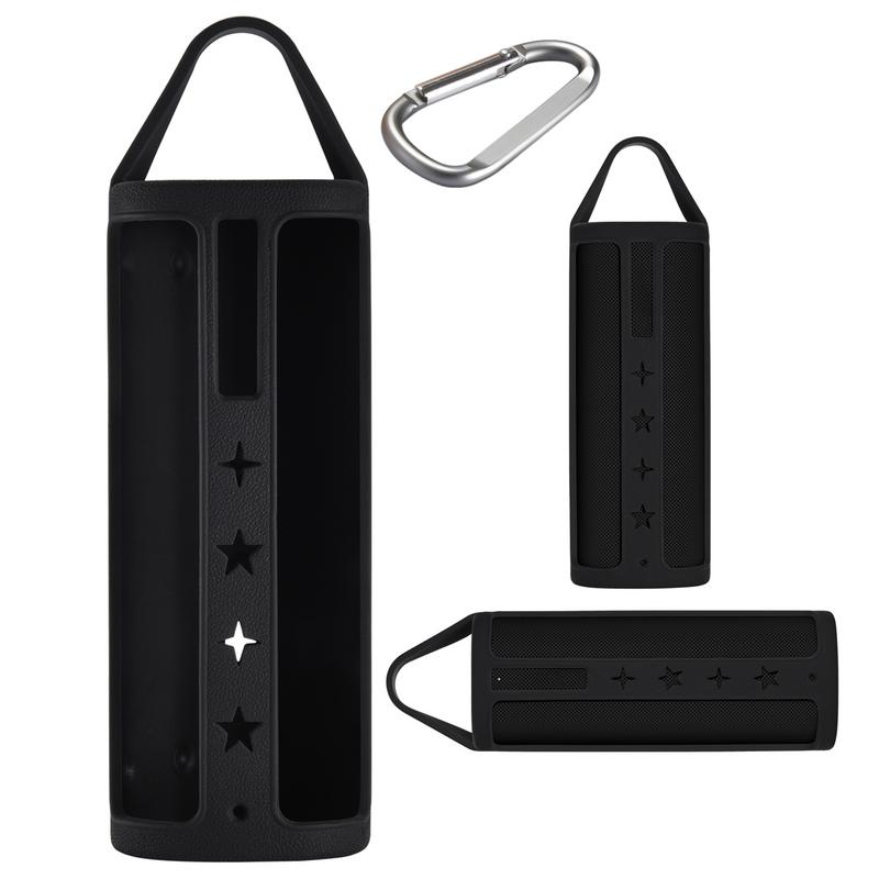 Для получения справки по описанию Чехол для динамика Чехол для динамика Сумка-органайзер с металлическим карабином Всестороннее покрытие для путешествий