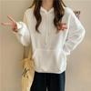 Cross-border real shot hooded fleece thickened 300g lamb fleece furry sweater women's Korean version autumn and winter warm jacket