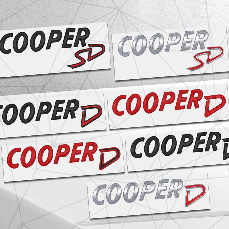 3D Авто Металлическая Наклейка Логотип Значок Cooper S SD на Задний Багажник Автомобиля Декор для Cooper ONE Clubman Paceman JCW R56 R58 R59 F60