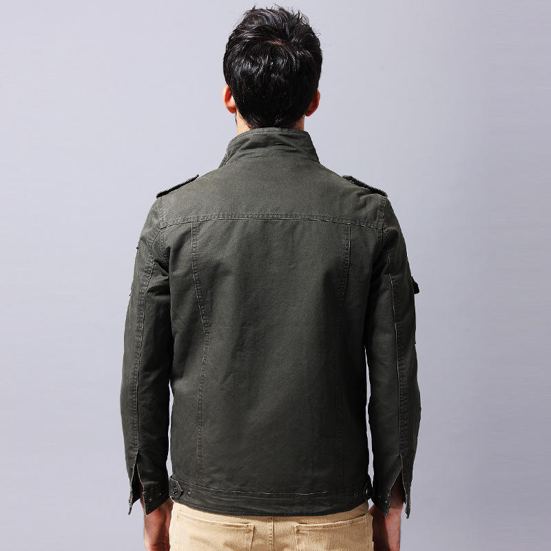 New Men's Jackets for Autumn and Winter, Military Casual Jackets, Large-size Men's Pure Cotton Jackets