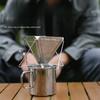 Наружный кемпинг Ручной фильтр-воронка для заваривания кофе с подставкой Кемпинг Нержавеющая сталь Фильтр-чашка Капельный артефакт Наружный