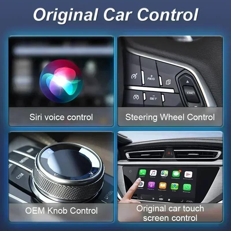 Беспроводной адаптер Carplay Android Auto 2 в 1 Адаптер Carplay для штатной автомагнитолы с USB Plug and Play Проводной в Беспроводной