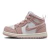 Air Jordan 1 Mid SE TD Legend Розовые детские кроссовки Белый парус FN7537-161
