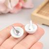 4Pcs/Set 1:12 Dollhouse Miniature Mini Ceramic Bowl Soup Spoon Model Toys