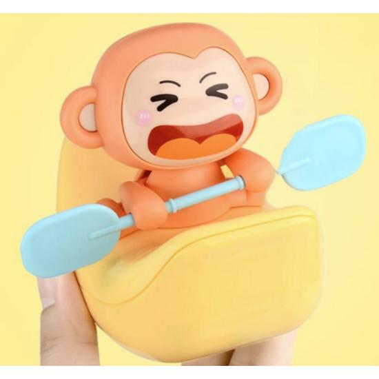 Let's Toy Monkey Banana Boat Bath Toy, Korean Bath Toys