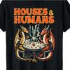 Мужская забавная футболка в стиле Dungeons&Dragons - House&Humans RPG Пародия Игрок Топ с дизайном битвы дракона и волшебника