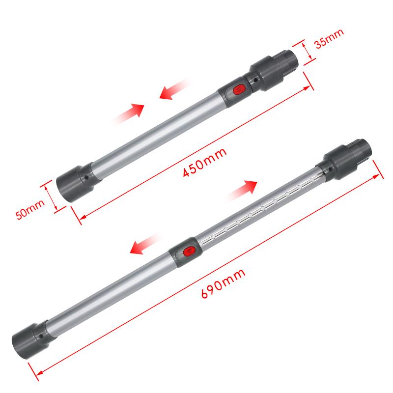 Телескопическая трубка-удлинитель для пылесоса-робота Dyson V7 V8 V10 V11 V15, бытовая сменная деталь