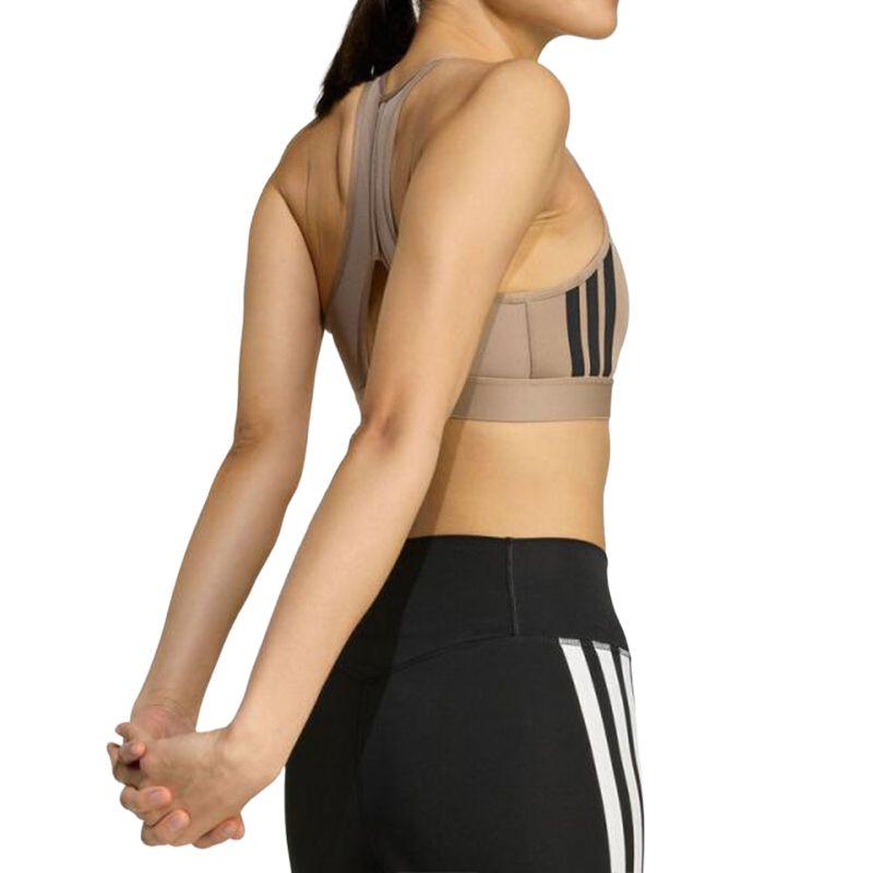Adidas Pwrct Ms Brabra-M Comfortable Skin-Friendly Striped Medium Support Sports Bra Women Underwear JW5316