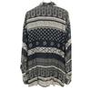 Signe Incognito 80s 90s Euro Old Paisley Pattern Long Sleeve Shirt Black Men's Used