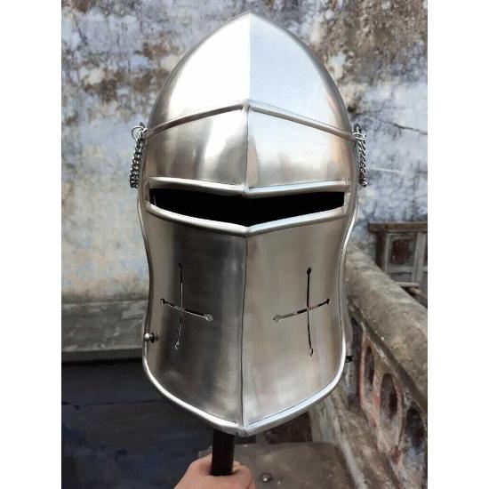 Стальной средневековый шлем Barbuta Armor лучший рыцарский шлем с подарком внутреннего вкладыша