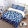 Blue Abstract Pattern Bedding Bedding Duvet Cover Set Duvet Cover Pillowcases (1 * Duvet Cover 2 * Pillowcases, without duvet insert)