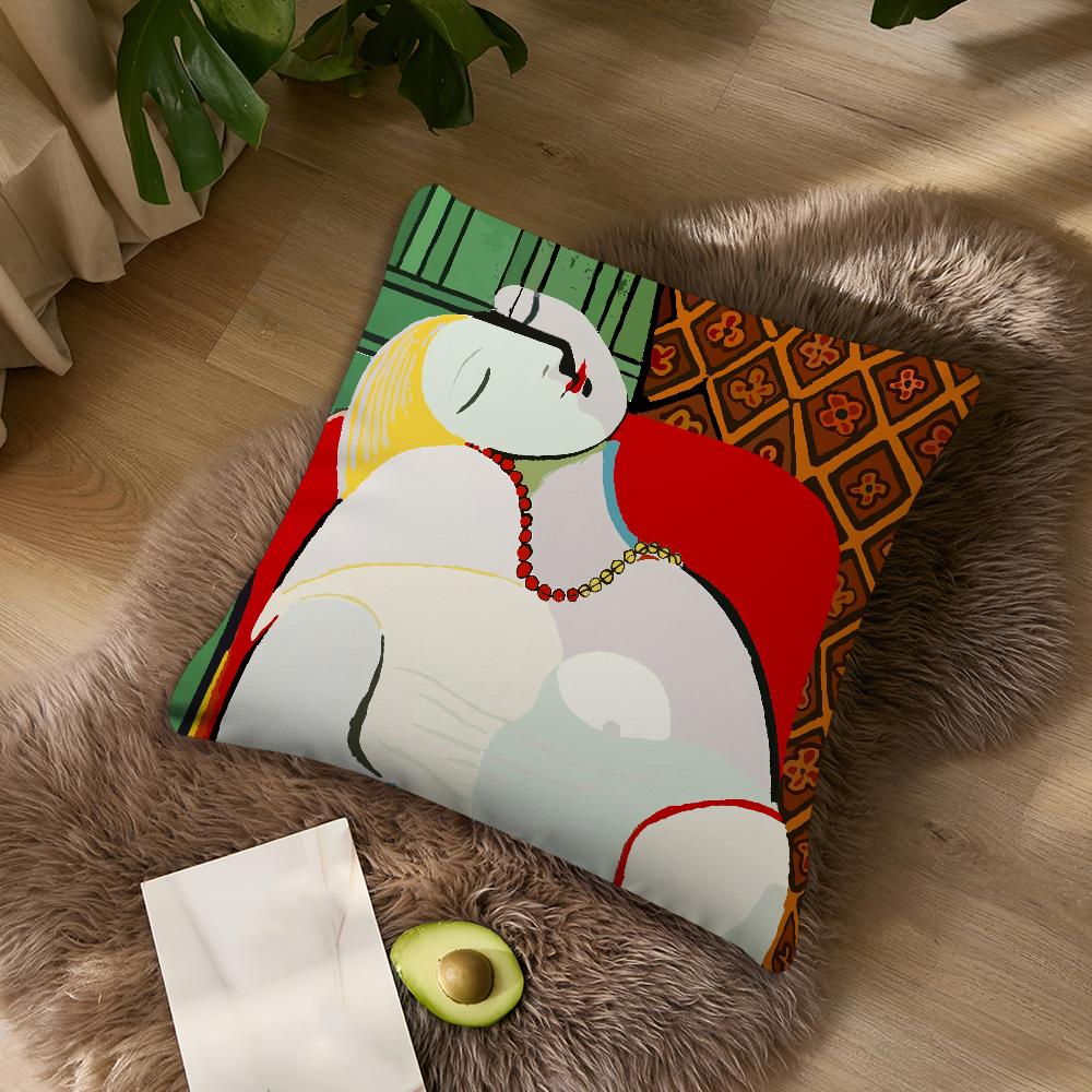 Art Pablo Picasso Cubism Abstract For Bedroom Car Coffee Shop Room Soft And Living Room Sofa Decorative Pillow Cover Case