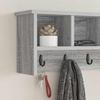 Wall Mounted Nightstand Grey Sonoma 75 x 16 x 26 cm