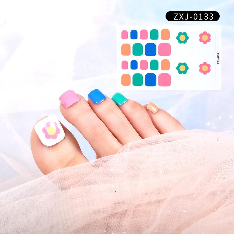 Летняя новая наклейка для ногтей, милая наклейка для ногтей на ногах, водонепроницаемая прочная наклейка для ногтей, декоративная женская