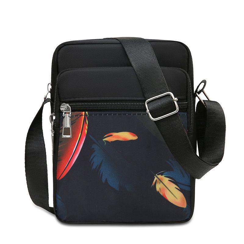 Женская сумка из нейлона для людей среднего и пожилого возраста, сумка через плечо из ткани, многослойная женская сумка для бизнеса