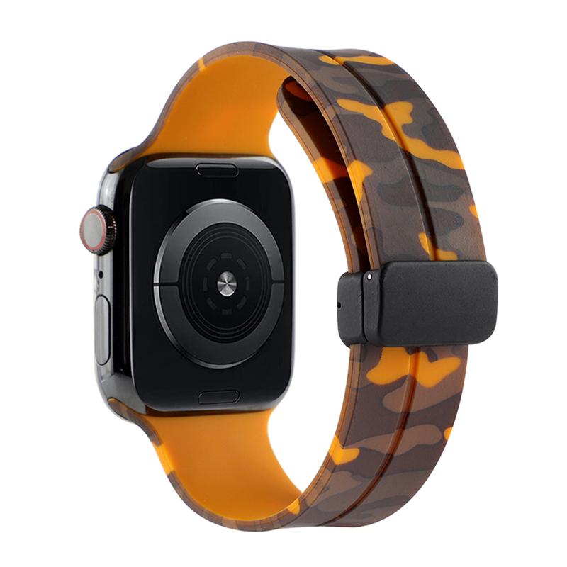 Силиконовый ремешок для Apple Watch, магнитный спортивный браслет, ремешок для часов для IWatch Series 1 2 3 5 6 Se 7 8 Ultra38mm 40mm 41mm 42mm 44mm 45mm 49mm