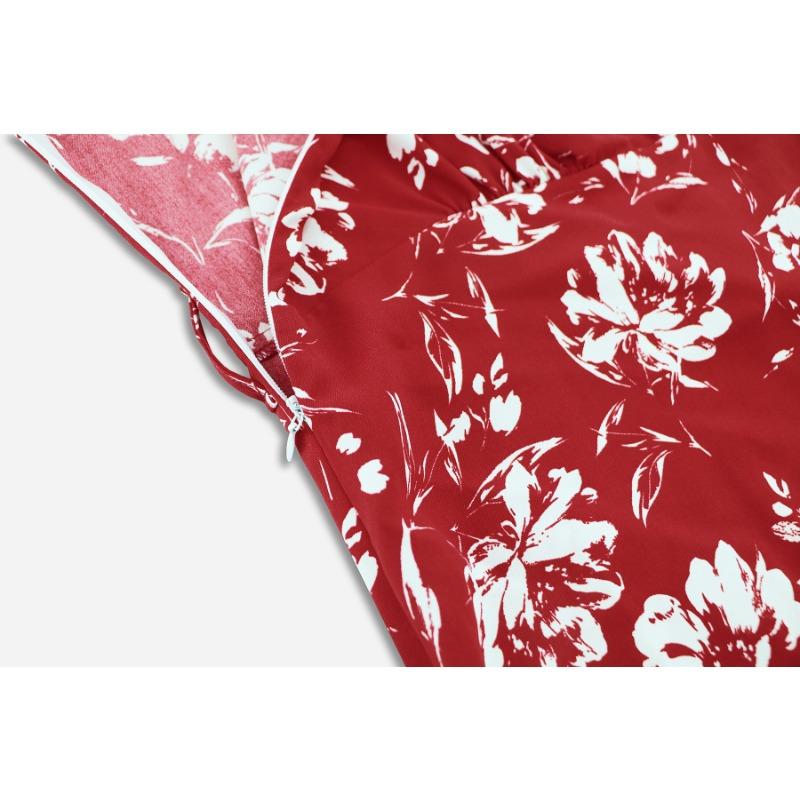 Женские сексуальные нерегулярные платья на шее, длинные пляжные платья с цветочным принтом на бретельках