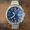 Б/у Мужские часы CASIO EDIFICE Casio EDIFICE Мировое время Синий циферблат