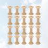 20Pcs Vintage Wood Spools Unfinished Light Yellow 30x22mm DIY Sewing Thread Twine Bobbin Craft Supplies for Weaving