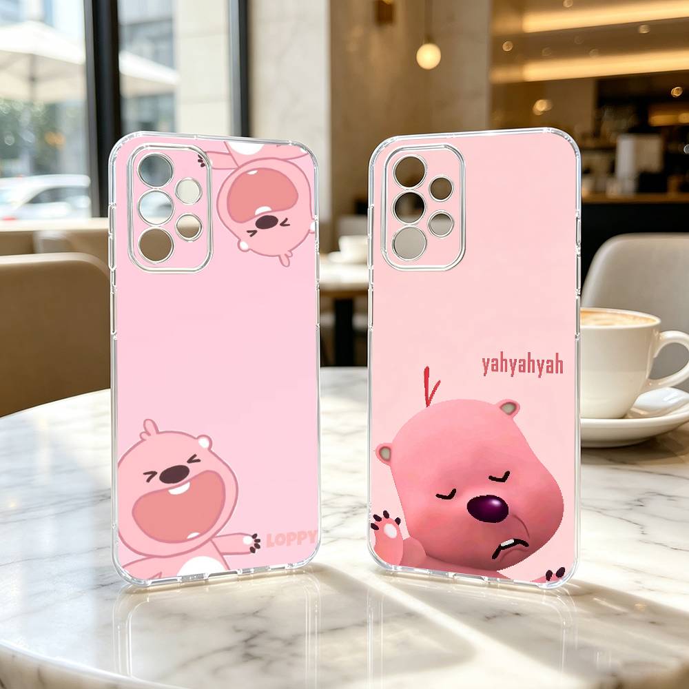 FOR PC-Cute L-Loopys Gift Phone Case For Samsung S25,S24,S21,S22,S23,S30,Ultra,S20,Plus,Fe Transparent Cover