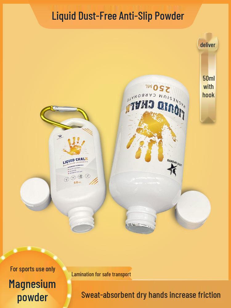 Жидкая магнезия против скольжения для спорта: Скалолазание, Тяжелая атлетика, Толкание ядра, Сухой хват