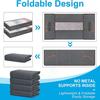 Foldable Underbed Storage Bag with Reinforced Handle Portable Large Capacity Clothes Quilt Bag Dustproof Organizer