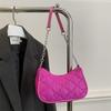 Retro Armpit Bag New Fashion Embroidery Thread Down Cotton Chain Bag Simple Diamond Women's Shoulder Bag
