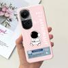 For Oppo Reno10 Case Luxury Colourful Painted Cover Soft Silicone Phone Case For Oppo Reno 10 Reno10 Pro 5G Back Cover Bumper