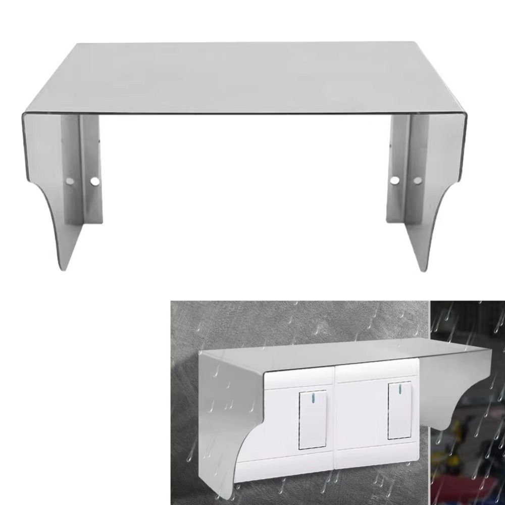 Stainless Steel Doorbell Rain Cover 12.5-50cm Length Outdoor Switch Protection Charging Station