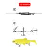 50pcs Bearing Barrel Heavy Duty Ball Stainless Steel Double Rolling Fishing Swivel Connector