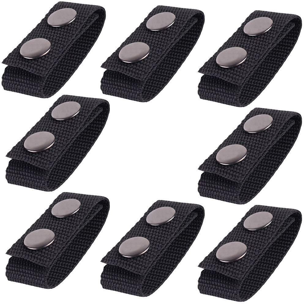 1/4/8Pcs Portable Sports Outdoor Belt Keeper Heavy Duty Nylon Strap Belt Buckle