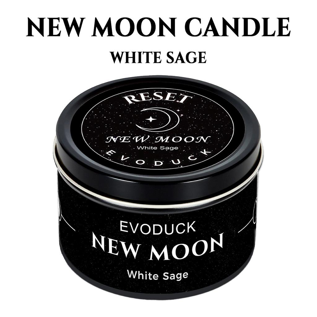 EVODUCK Moon phase Scented Candles 3oz Law of Attraction Manifestation Energy Boosting Christmas Home Decoration Holders Gift