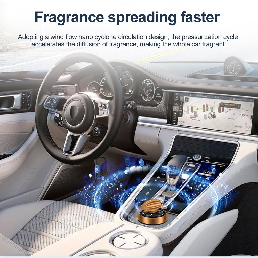 Солнечный автомобильный освежитель воздуха, центральная консоль, автомобильный парфюм, украшение космического корабля, внутреннее украшение, вращающийся диффузор духов для автомобиля на солнечной батарее