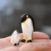 Смола Ручная работа Модель пингвина Тюлень Украшение для сказочного сада Микроландшафт Зимняя фигурка Миниатюра