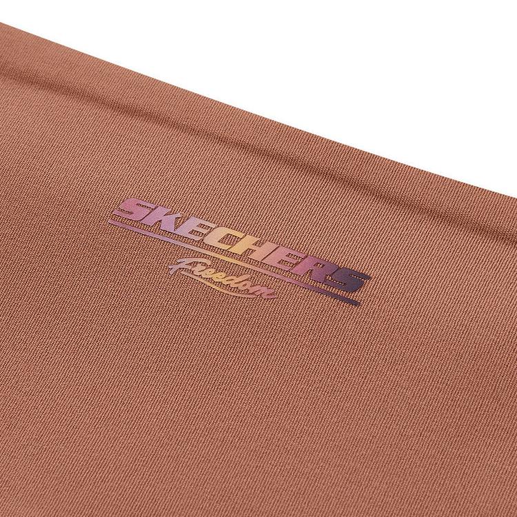 Skechers Серия Comfort Color Block Удобные, приятные для кожи, облегающие, дышащие спортивные брюки Женские брюки Лиственно-коричневые P424W194-0548