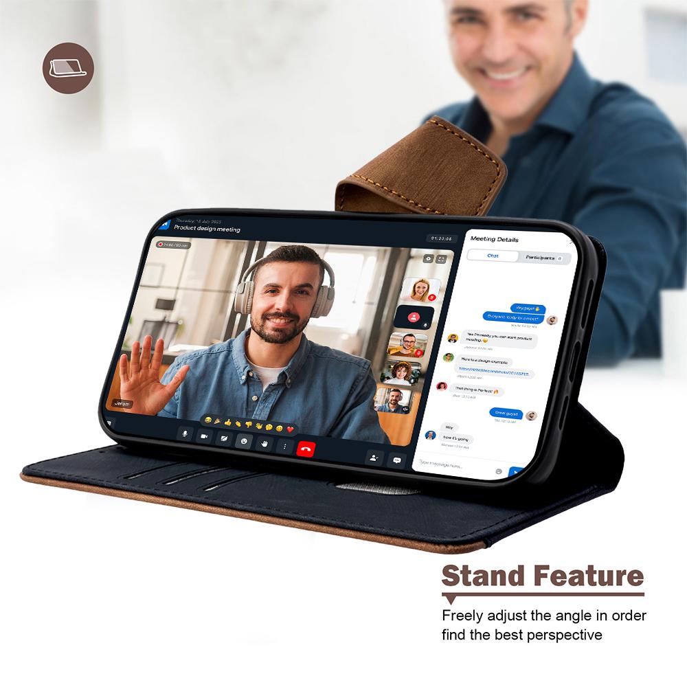 For Xiaomi Civi 5 Pro 5G Case RFID Blocking Color Splicing PU Leather Wallet Phone Cover