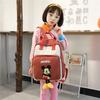 Disney Mickey Design Color Blocked Children Backpack For Kindergarten And Elementary Kids