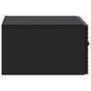 Wall Mounted Nightstand Black 49 x 34.5 x 20 cm