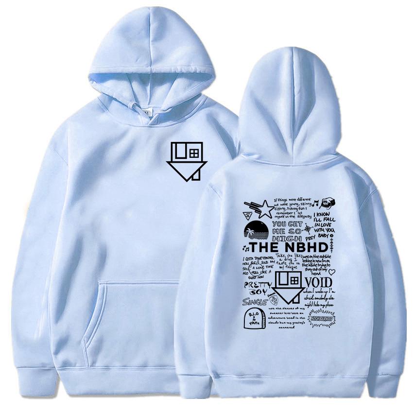 Уличная одежда унисекс хип-хоп графические толстовки с капюшоном The Neighborhood NBHD Band Printing Толстовки мужские с длинным рукавом зимние топы