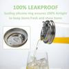 Stainless Steel Mason Jar Drinking Lids With Straw Hole Pour Lids Mason Jar Sip Lids  Fruit Juices