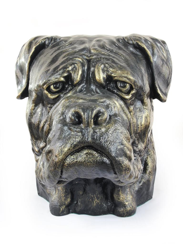 Bullmastiff, Bulmastif - Popiersie Psa, Duża Głowa Psa Do Ogrodu, Unikatowa Ozdoba Salonu Marki Art-Dog
