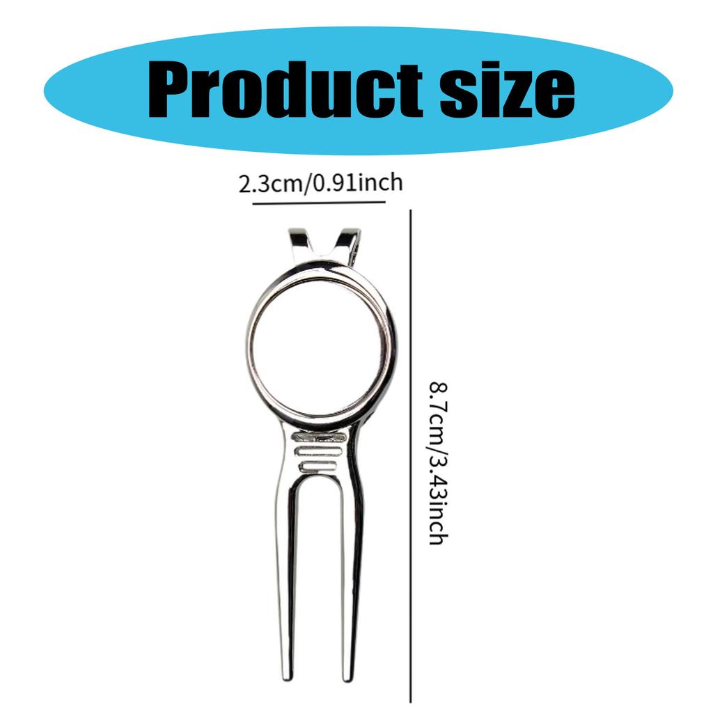 Инструмент для ремонта дивотов для гольфа с магнитным маркером для гольф-мяча, очиститель канавок клюшки, вилка для паттинг-грина, аксессуары для сумки для гольфа